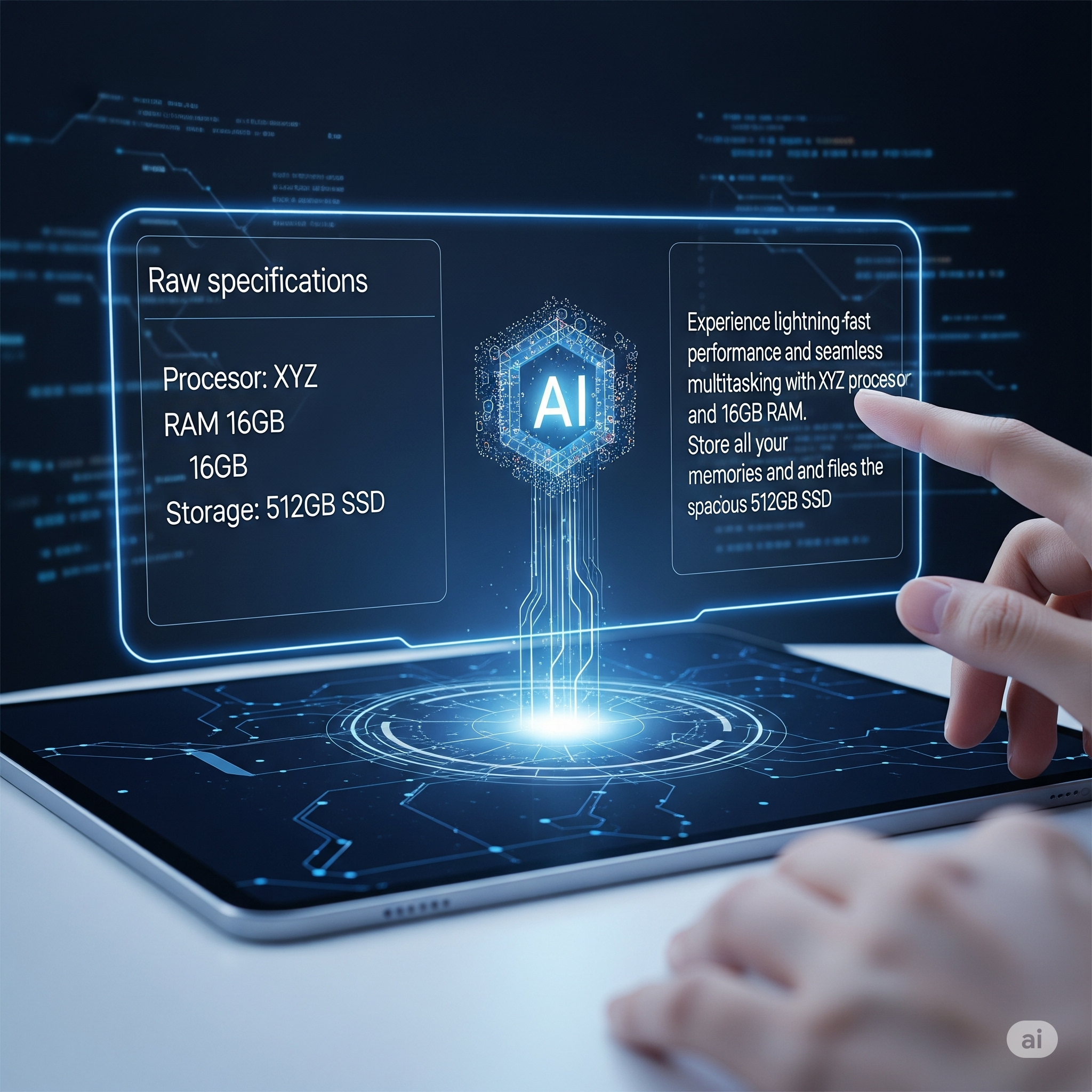 AI product description generator
